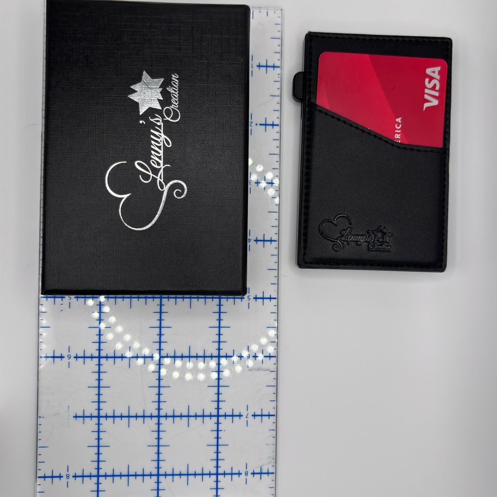Loungefly Black Card Wallet with Pink Accent